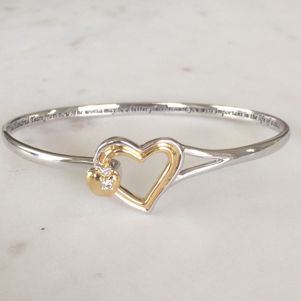 Heart of Teaching Bradford Exchange Bangle